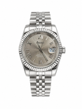 Seiko NH35 DateJust - Ombre silver Dial Mod