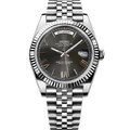 Seiko NH35 DayDate - Silver roman Dial Mod