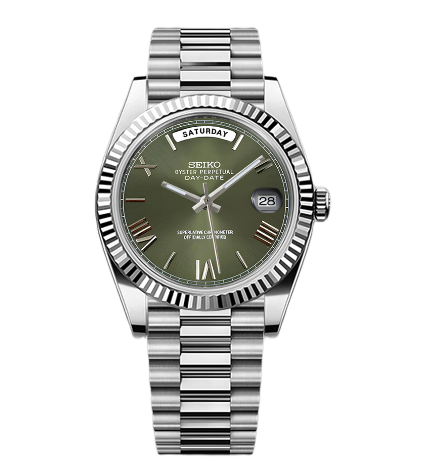 Seiko NH35 DateJust - Olive Green Dial Mod